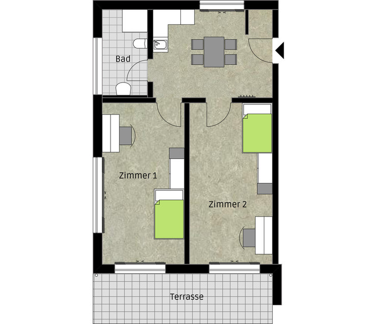 Zimmer in Wohngemeinschaft (WG 03, Zimmer 2)