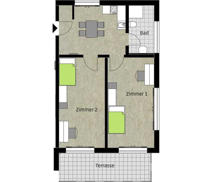 Zimmer in Wohngemeinschaft (WG 04, Zimmer 2)